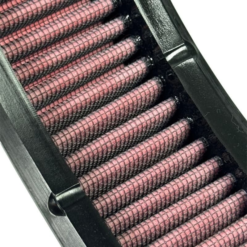 High-Flow Air Filter E-1210 Internal Detail with 4 layers of woven cotton